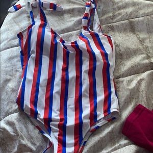 High leg one piece swimsuit